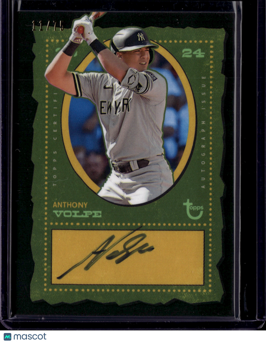2024 Topps Brooklyn Collection Anthony Volpe #AC-AVO Autograph /75
