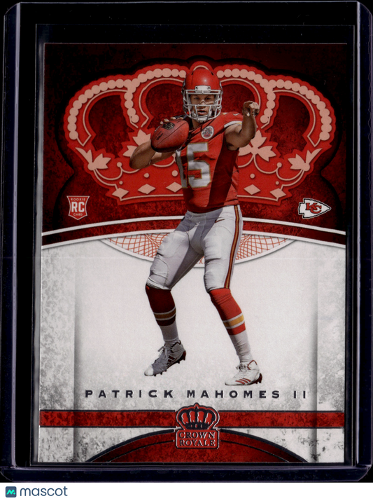 2017 Panini Crown Royale Patrick Mahomes II #84 RC BOC#201