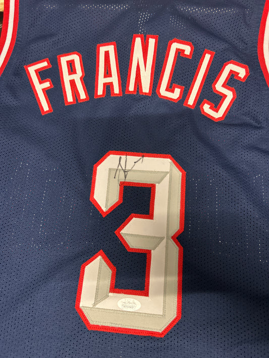 Steve Francis Houston Rockets Autographed Jersey