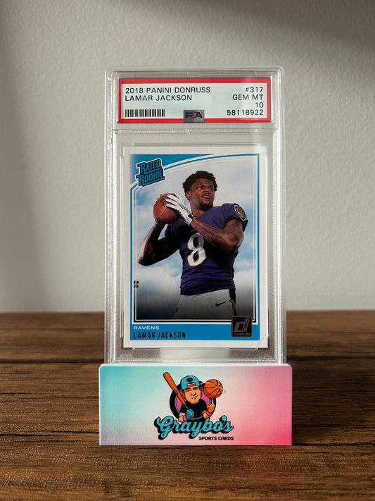 2018 Panini Donruss Lamar Jackson #317 PSA 10