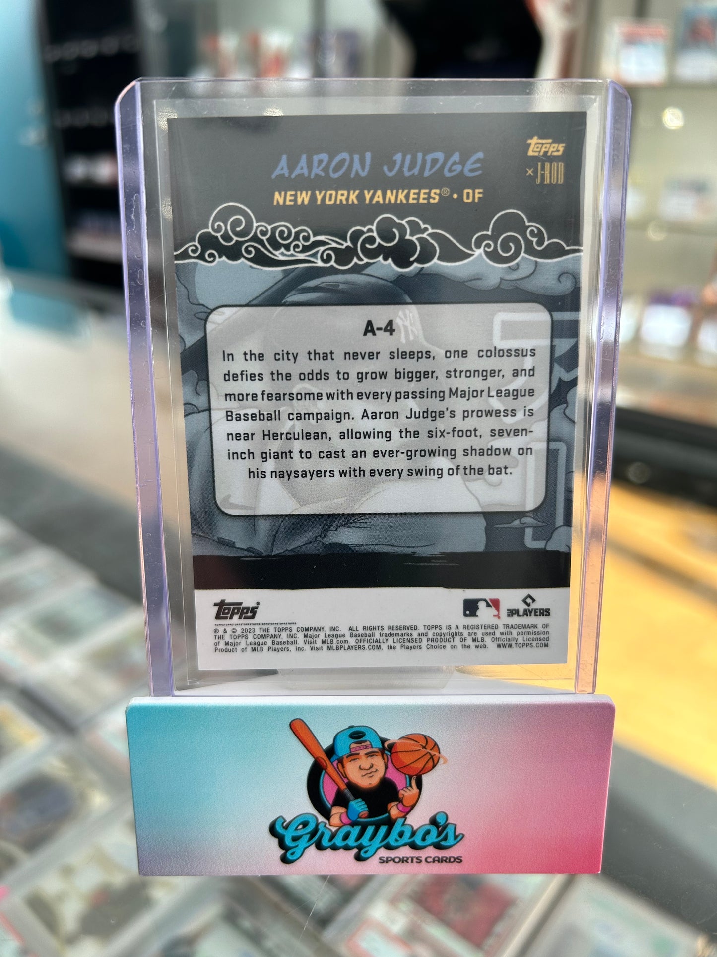2023 Topps x J-Rod Show Out Collection Aaron Judge Anime Art #A-4