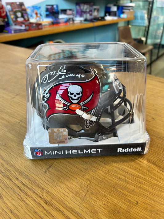 Mike Alstott Tampa Bay Buccaneers Autographed Mini Helmet