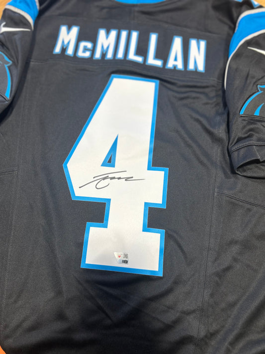 Tetairoa McMillan Carolina Panthers Autographed Jersey