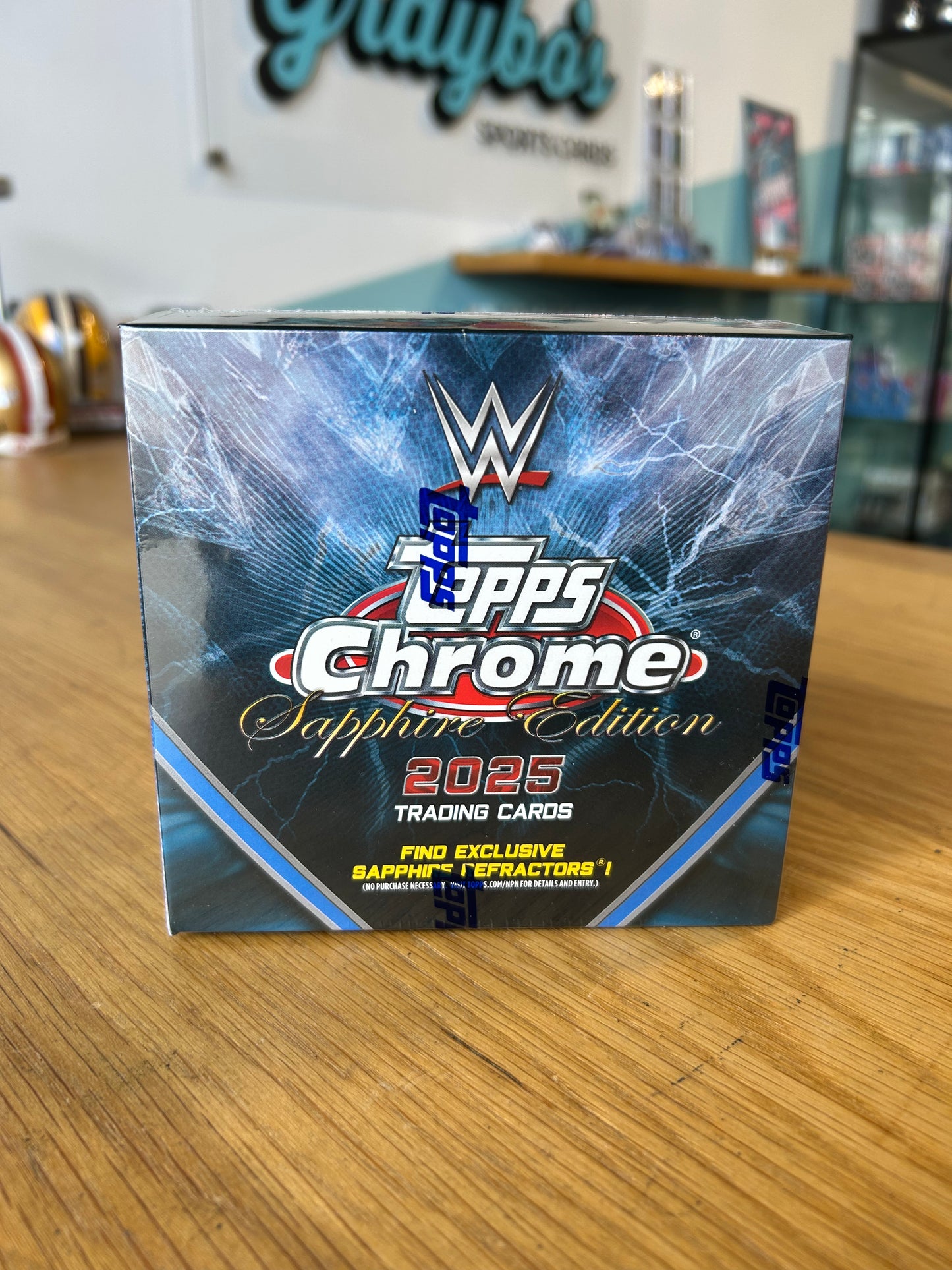 2025 Topps WWE Wrestling Chrome Sapphire Edition Box