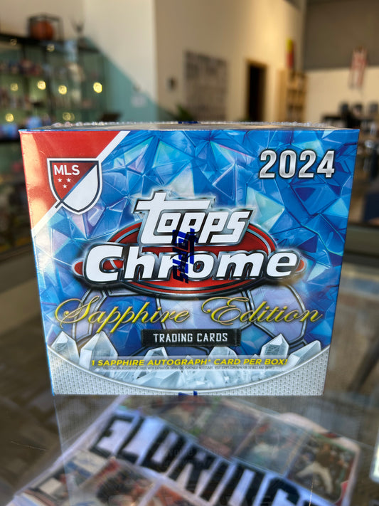 2024 Topps Chrome MLS Major League Soccer Sapphire Edition Box