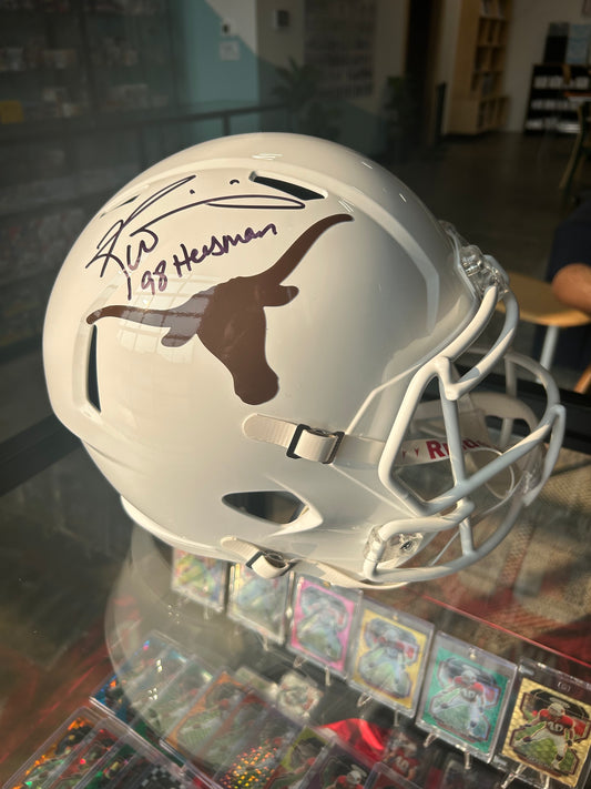 Ricky Williams Texas Longhorns Autographed Riddell Speed Replica Helmet with "Heisman 98" Inscription