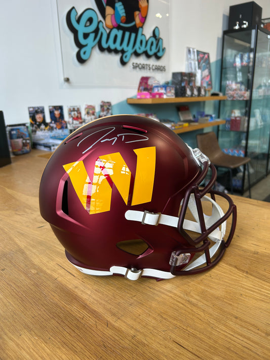 Jayden Daniels Washington Commanders Autographed Helmet