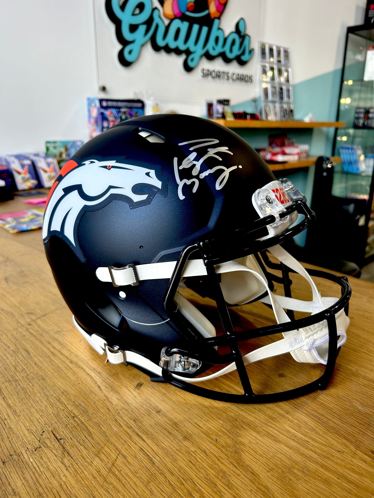 Peyton Manning Denver Broncos Autographed Helmet