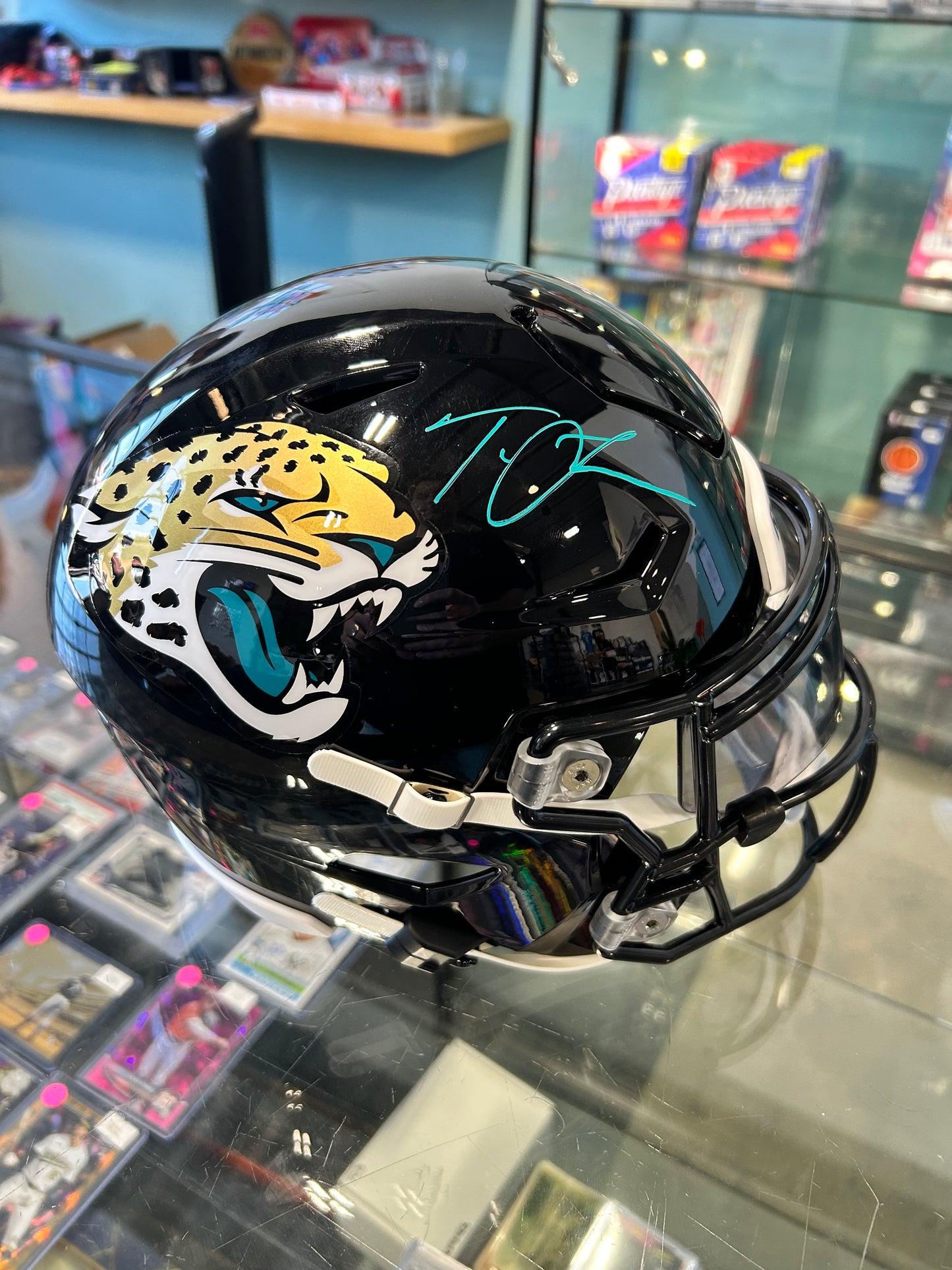 Trevor Lawrence Jacksonville Jaguars Autographed NFL Mid-Size Helmet
