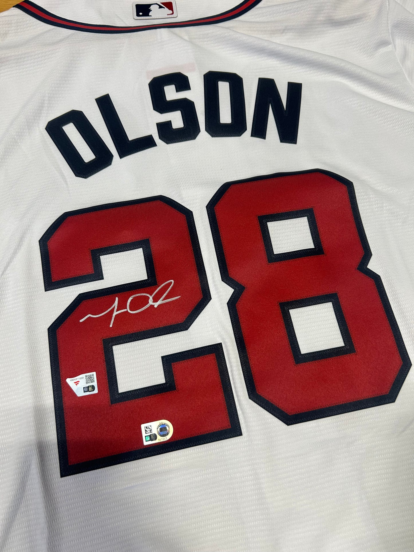 Matt Olson Atlanta Braves Autographed Jersey