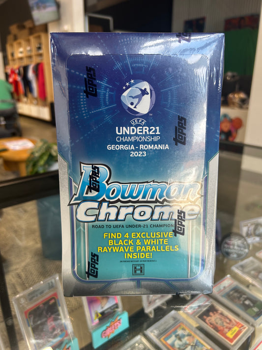 2022 Bowman Chrome Road to UEFA Under-21 European Championship Soccer Hobby Lite Box