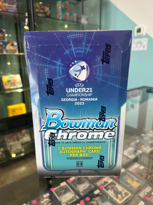 2022 Bowman Chrome Road to UEFA Under-21 European Championship Soccer Hobby Box