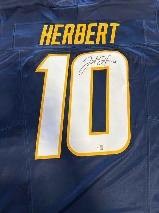 Justin Herbert Los Angeles Chargers Autographed Nike Navy Alternate Game Jersey