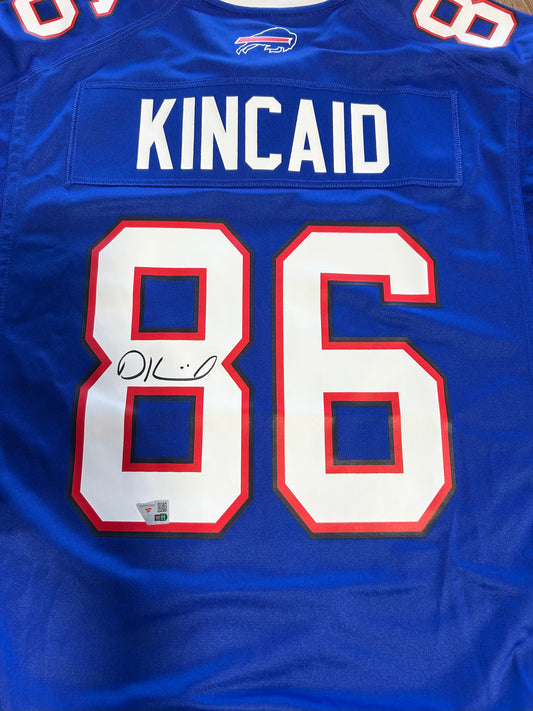 Dalton Kincaid Buffalo Bills Autographed Nike Blue Game Jersey