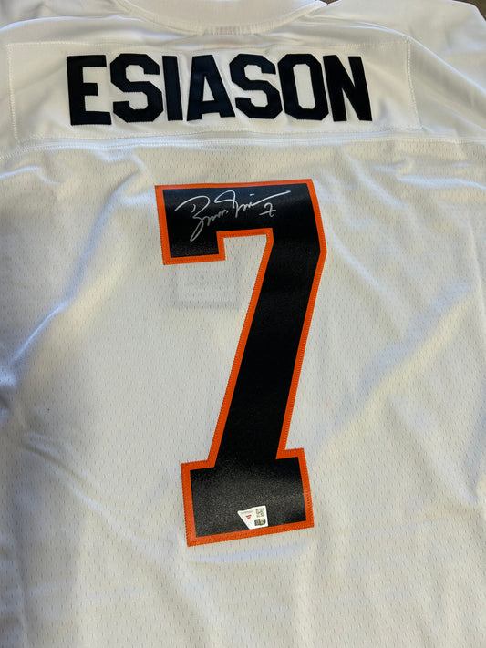 Boomer Esiason Cincinnati Bengals Autographed Mitchell and Ness White Replica Jersey