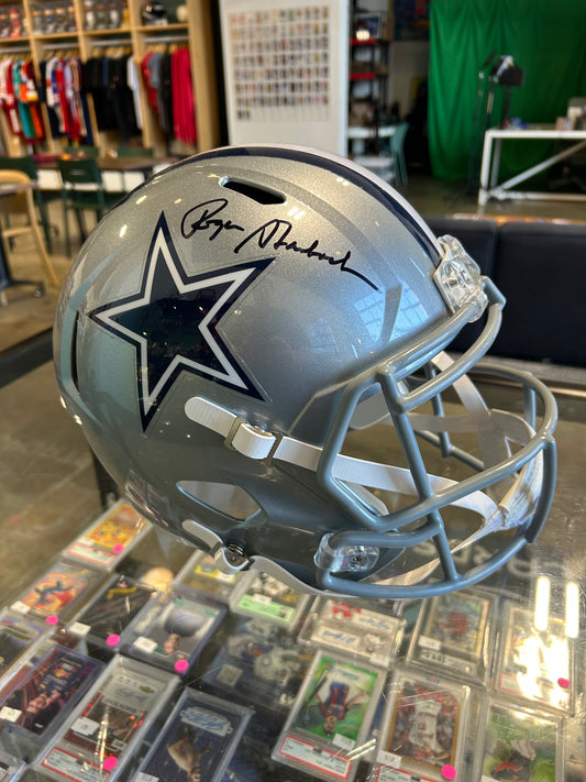 Roger Staubach Dallas Cowboys Autographed Helmet