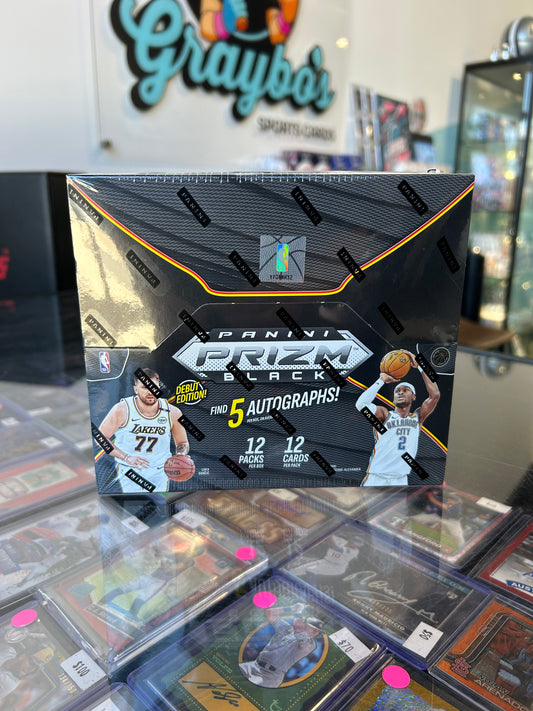 2024/25 Panini Prizm Black Basketball Hobby Box