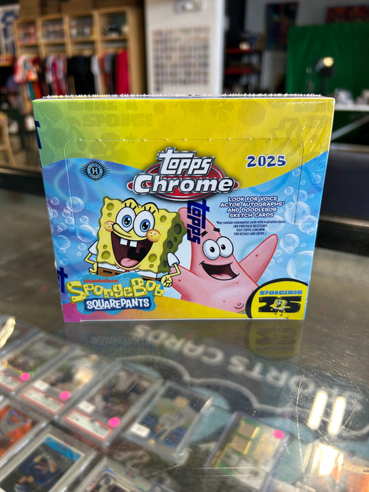 2025 Topps Chrome SpongeBob 25th Anniversary Hobby Box