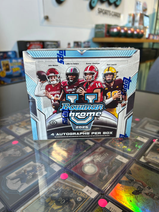 2025 Bowman University Chrome Football Hobby Jumbo Box