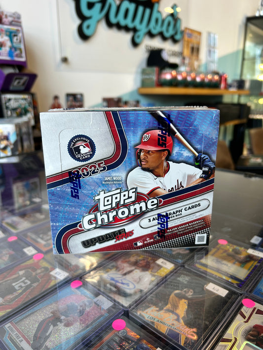 2025 Topps Chrome Update Series Baseball Hobby Jumbo Box
