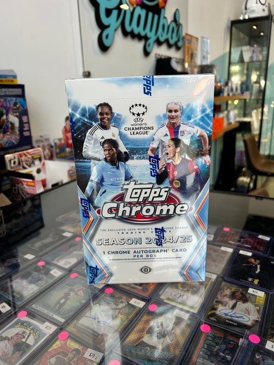 2024/25 Topps Chrome UEFA Women's Champions League Soccer Hobby