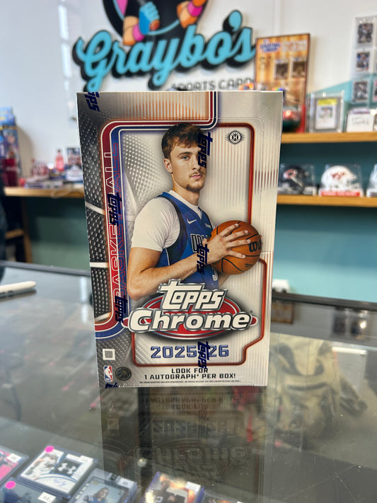 2025/26 Topps Chrome Basketball Hobby Box (COMING SOON)