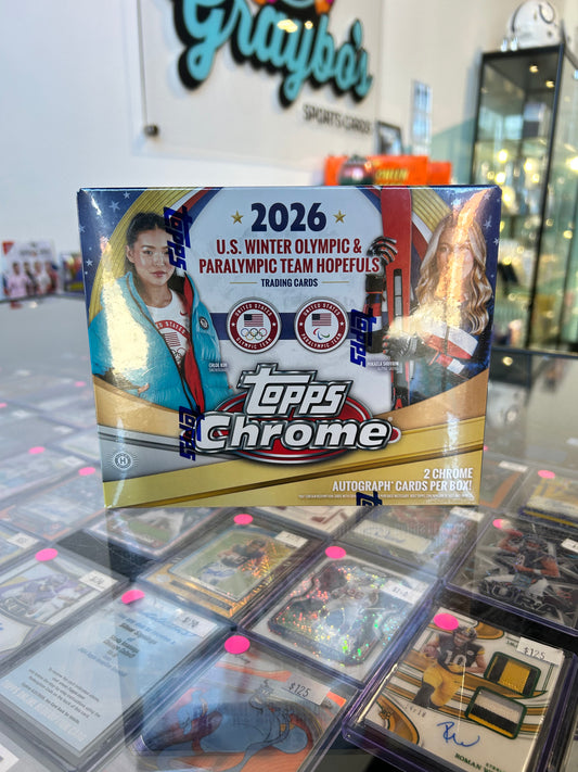 2026 Topps Chrome US Olympic & Paralympic Hopefuls Hobby Box