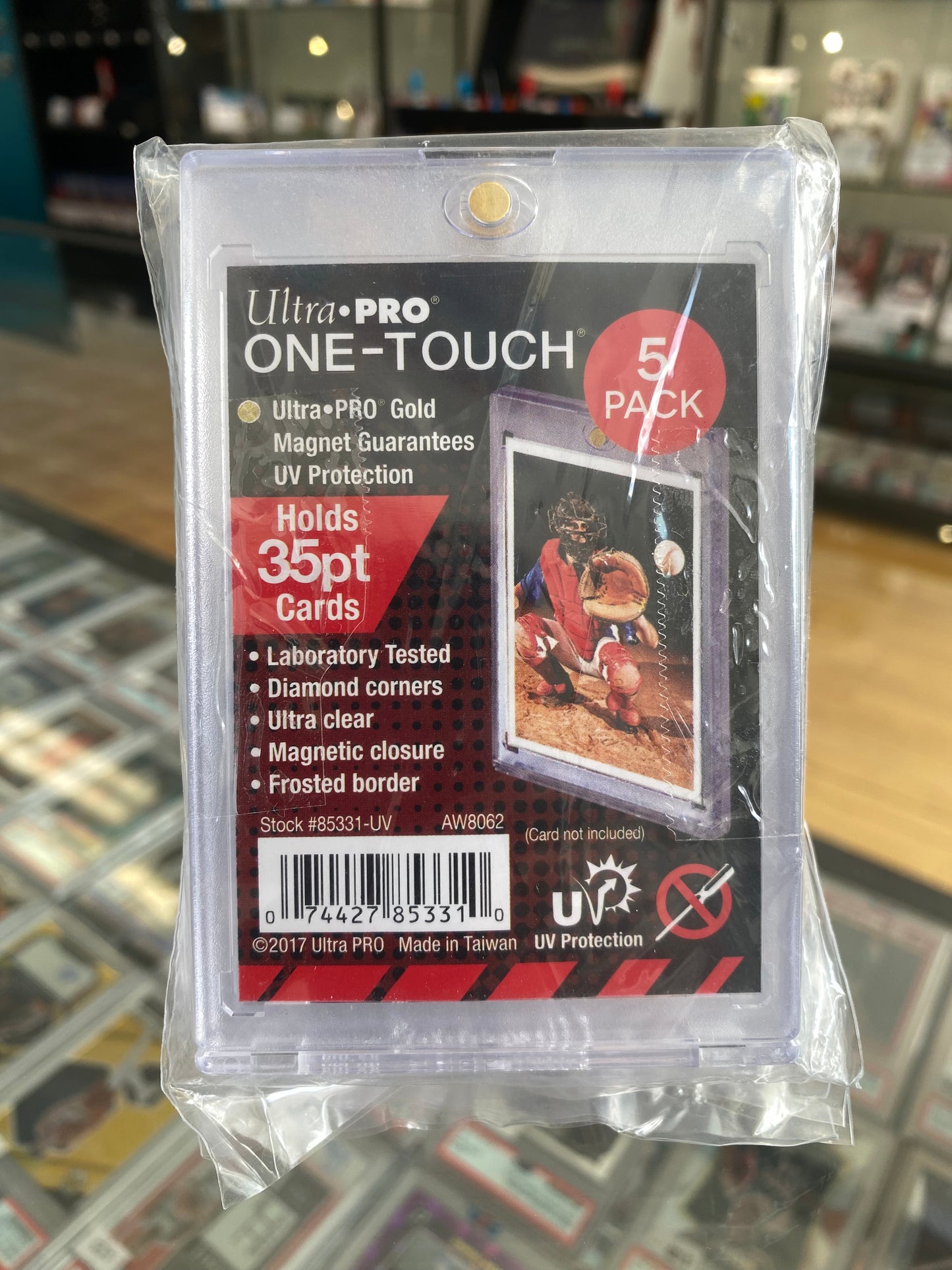 Ultra PRO ONE-TOUCH Magnetic Holder - 35PT / Clear / 5 Pack