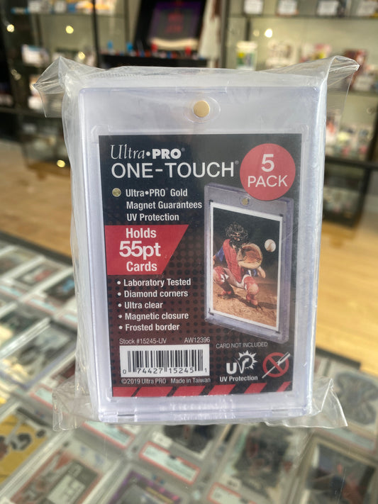 Ultra PRO ONE-TOUCH Magnetic Holder - 55PT / Clear / 5 Pack
