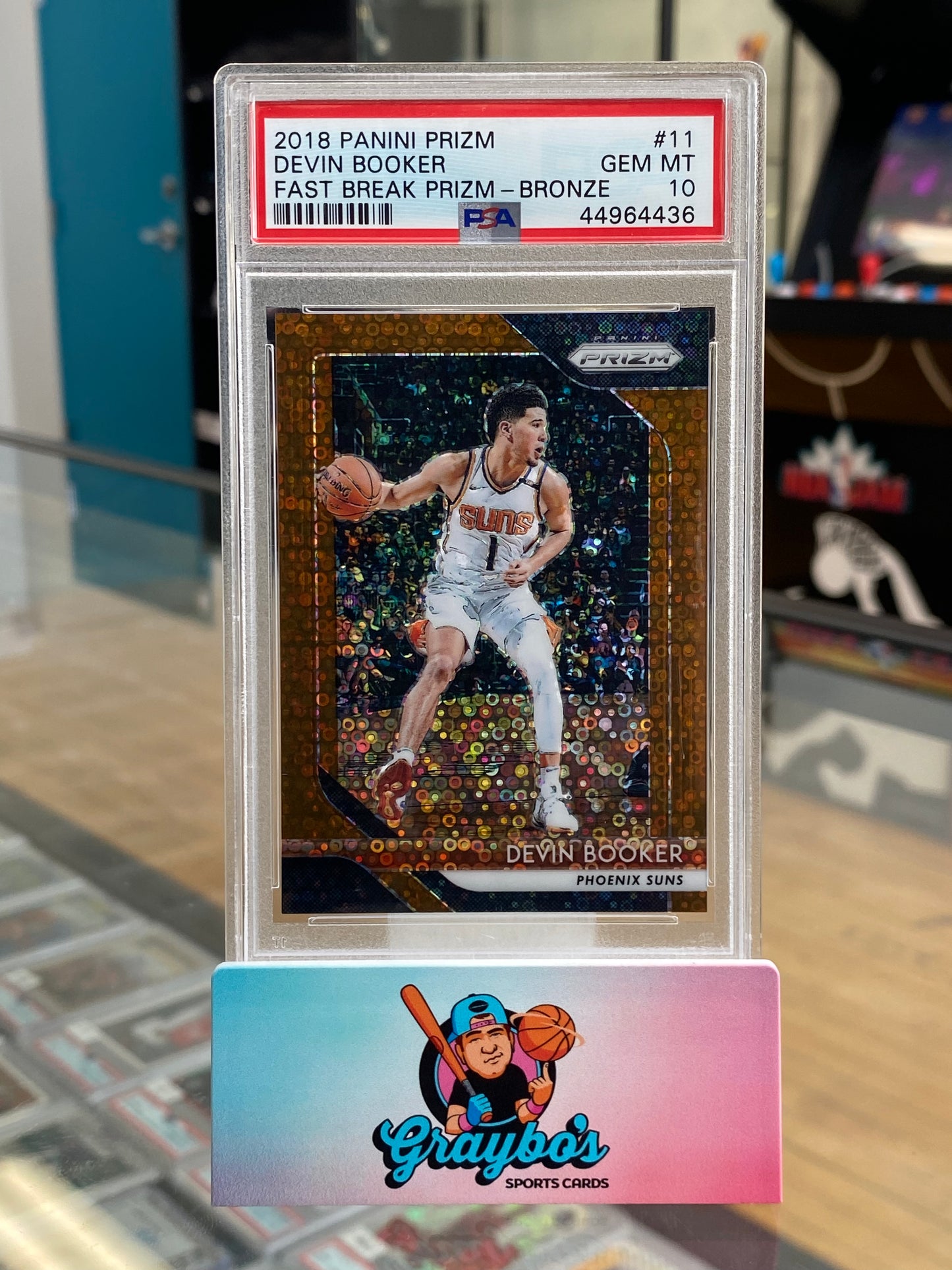 2018 Panini Prizm Fast Break Bronze Devin Booker #11 PSA 10 [44964436]