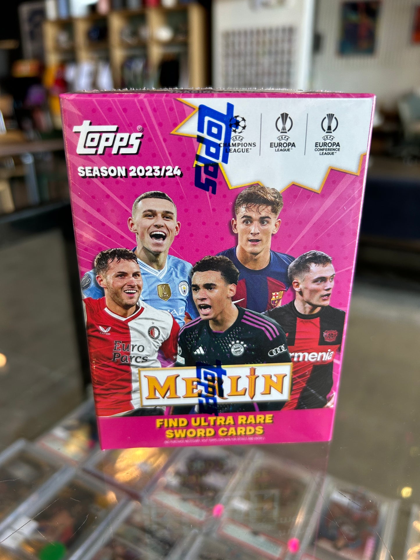 2023/24 Topps Chrome Merlin UEFA Club Competitions Soccer Blaster Box