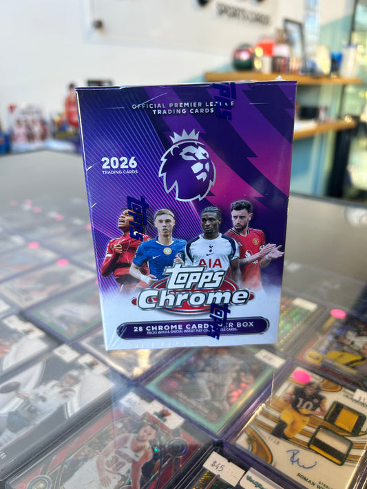 2026 Topps Chrome Premier League Soccer Blaster Box