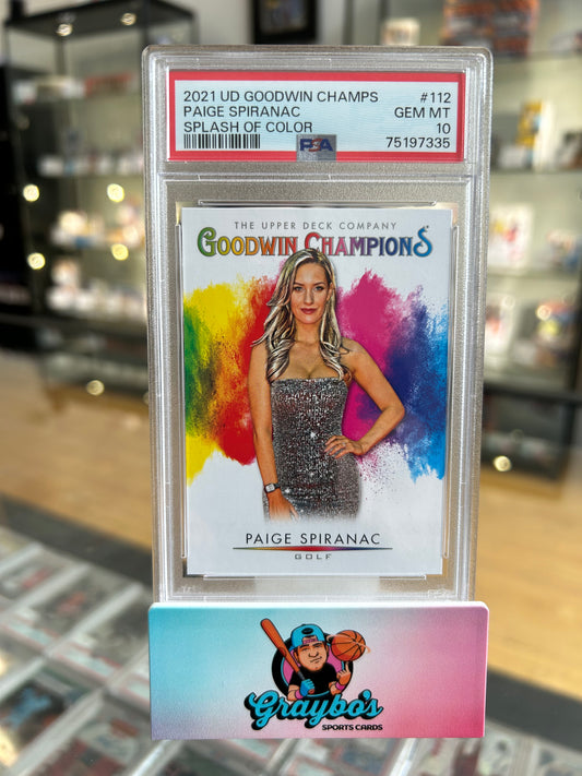 2021 Upper Deck Goodwin Champions Paige Spiranac PSA 10