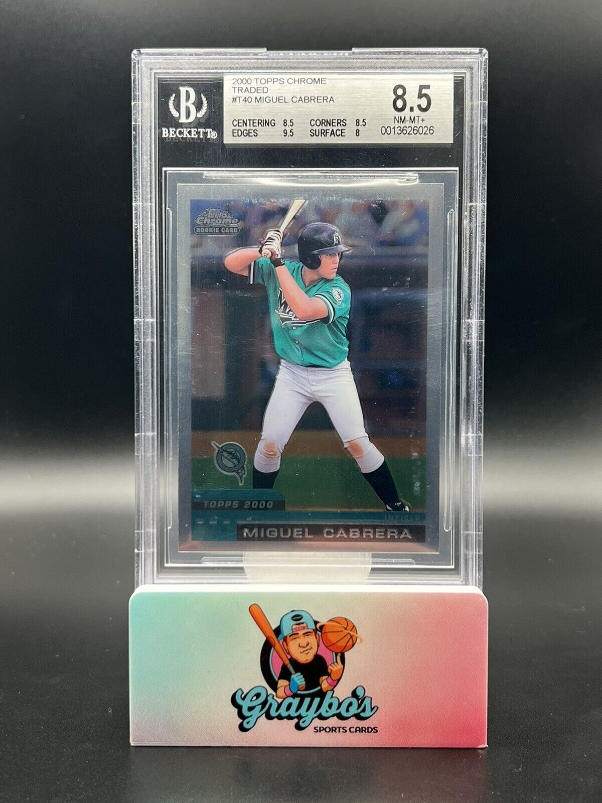 2000 Topps Chrome Traded Miguel Cabrera #T40 BGS 8.5
