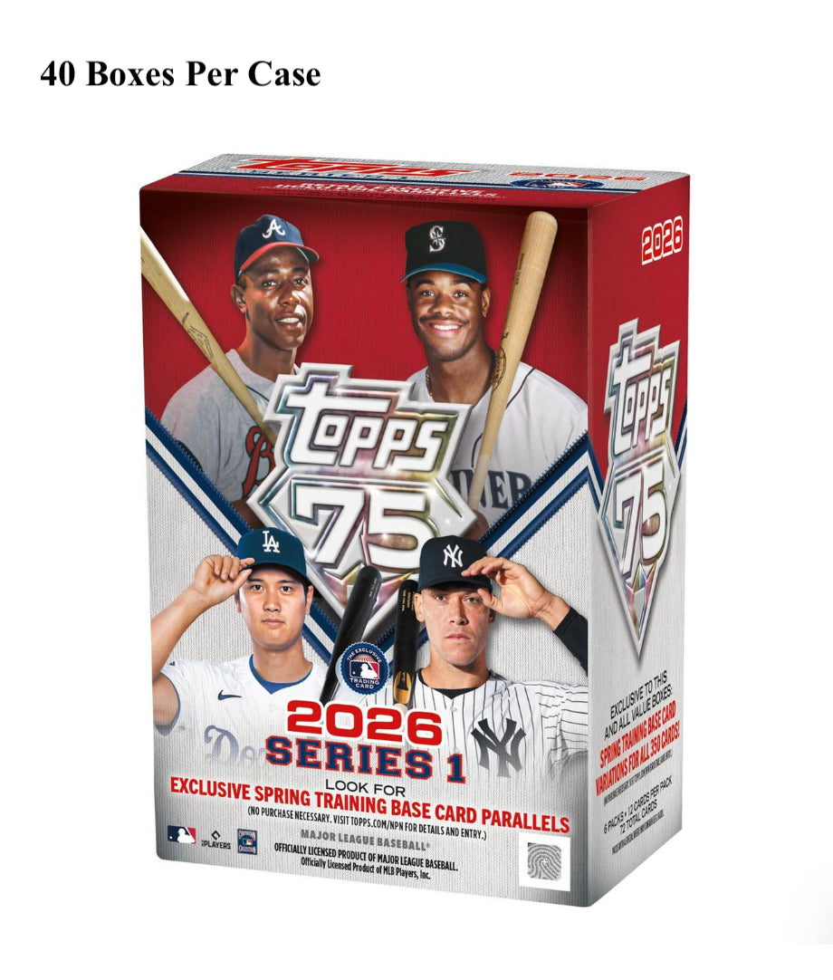 2026 Topps Series 1 Baseball Blaster 40 Box Case