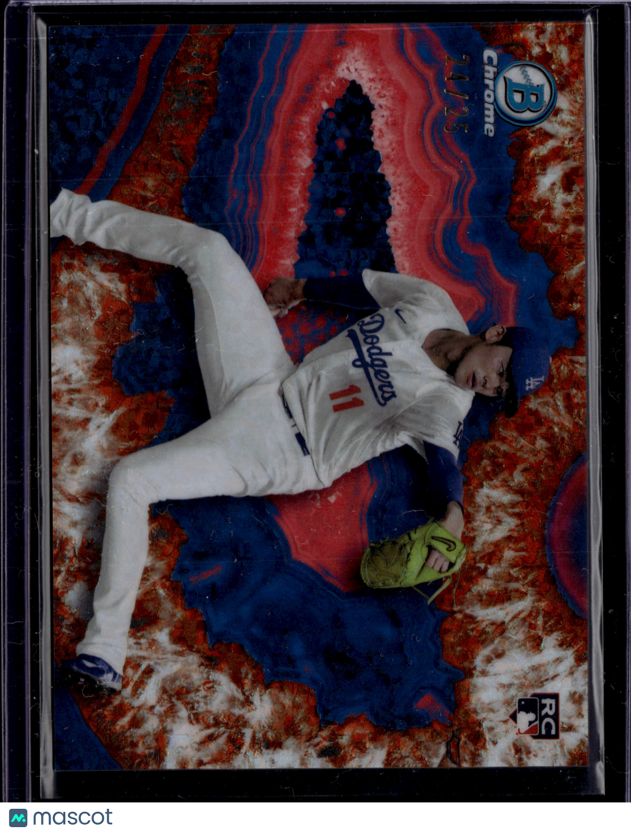 2025 Bowman Chrome Crystallized Roki Sasaki #BWC-9 RC 24/25