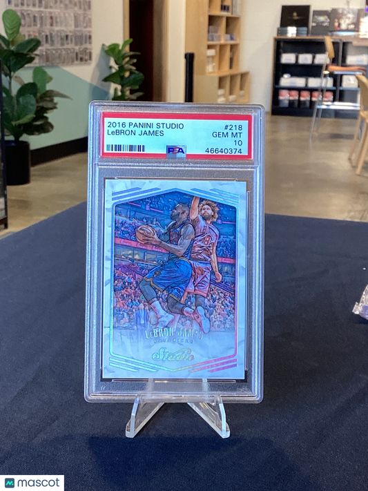 2016 Panini Studio LeBron James #218 PSA 10