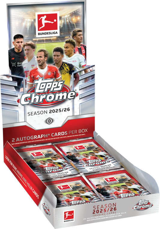 2025-26 Topps Chrome Bundesliga Soccer Hobby Box (PRE-ORDER)