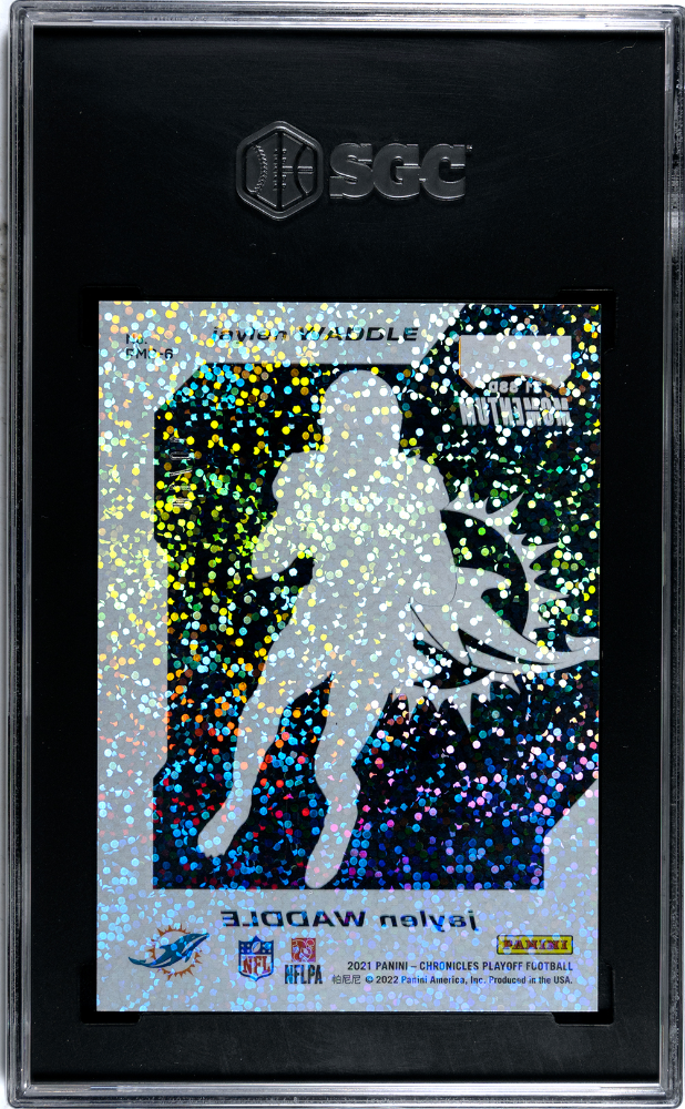 2021 Panini Chronicles Jaylen Waddle #PMR-6 Playoff Momentum Holo Gold 10 SGC 10