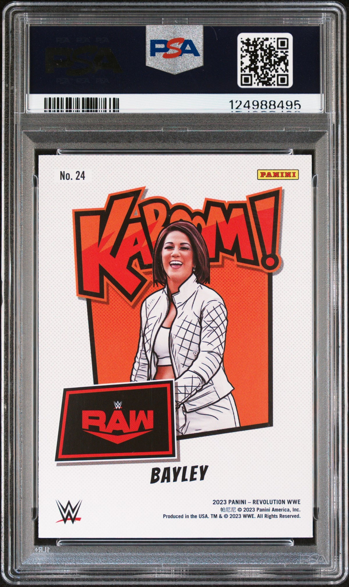 2023 Panini Revolution WWE Kaboom! Bayley #24 PSA 9