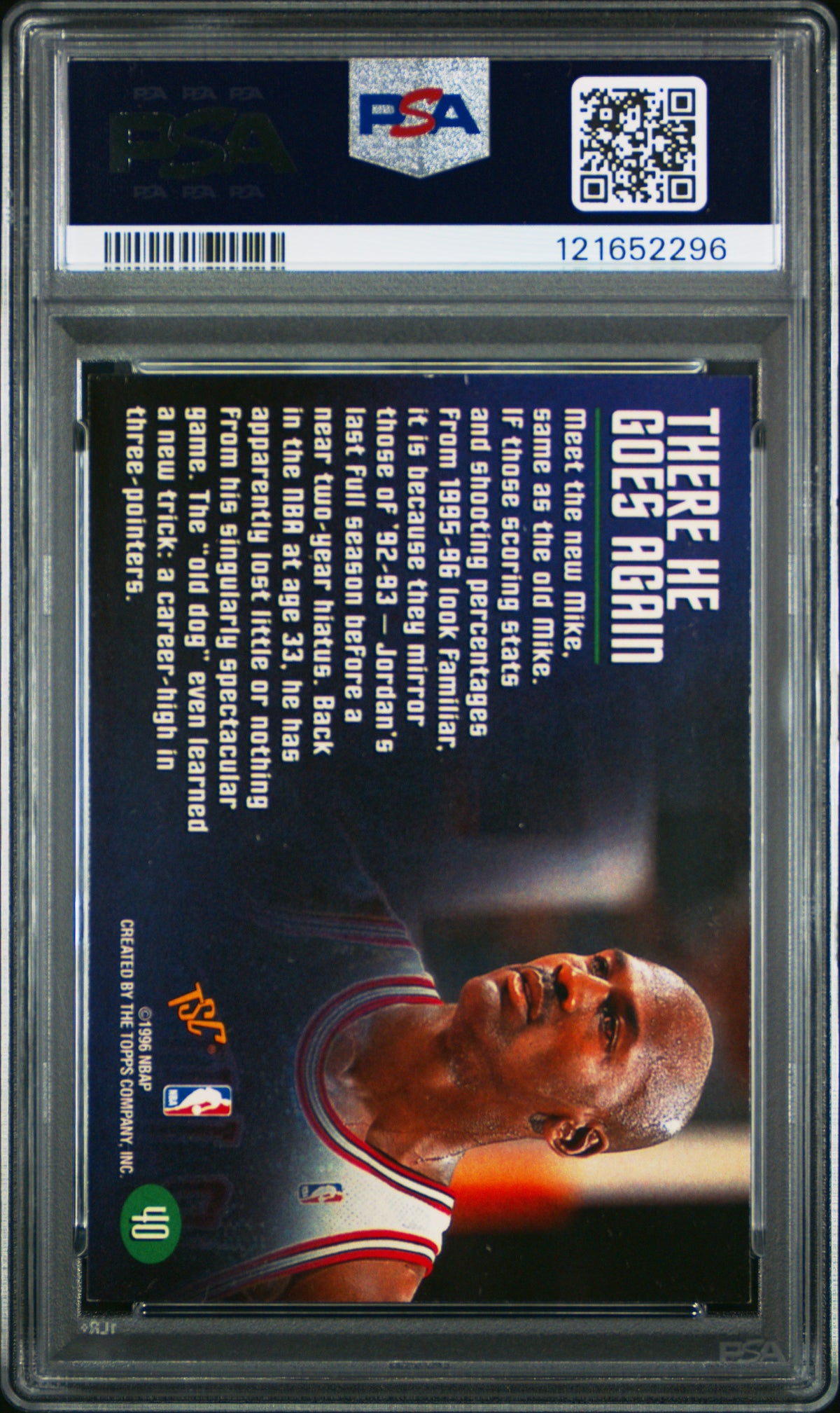 1995 Stadium Club Members Only 50 Michael Jordan #40 PSA 8