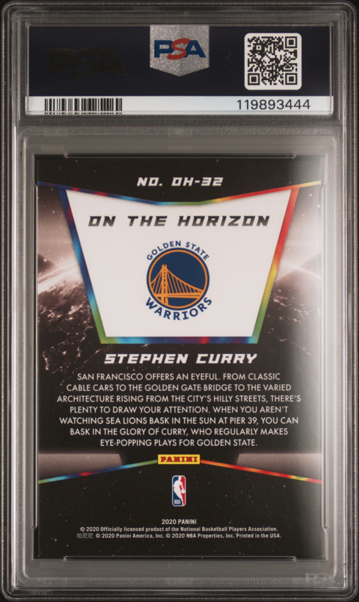 2020 Panini On The Horizon Stephen Curry #OH32 PSA 8