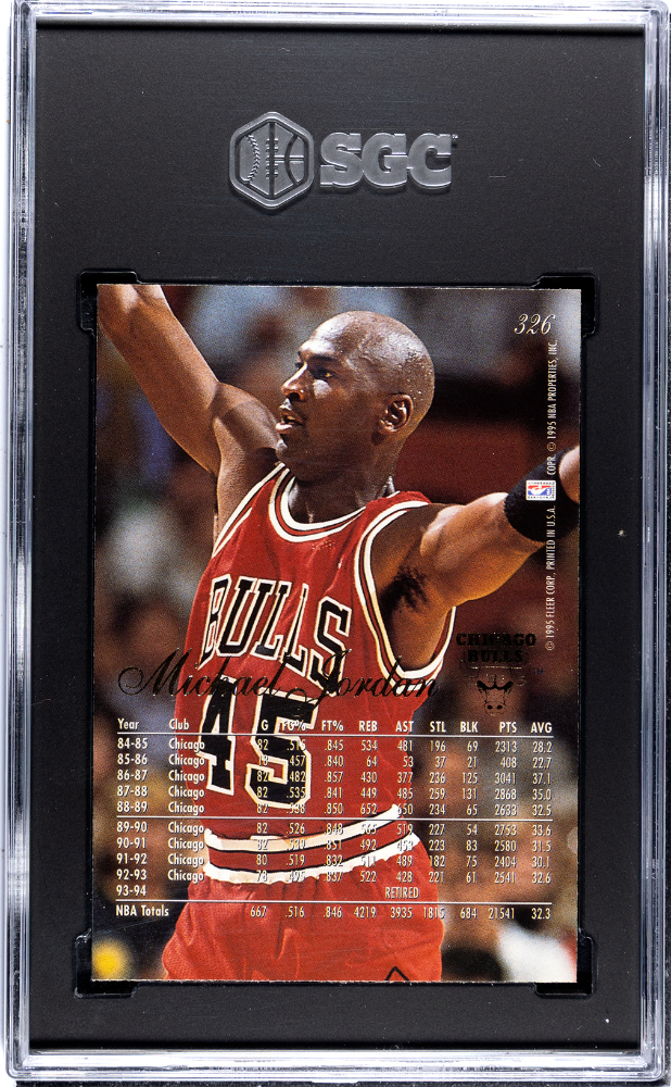 1994 Flair Michael Jordan #326 SGC 9.5