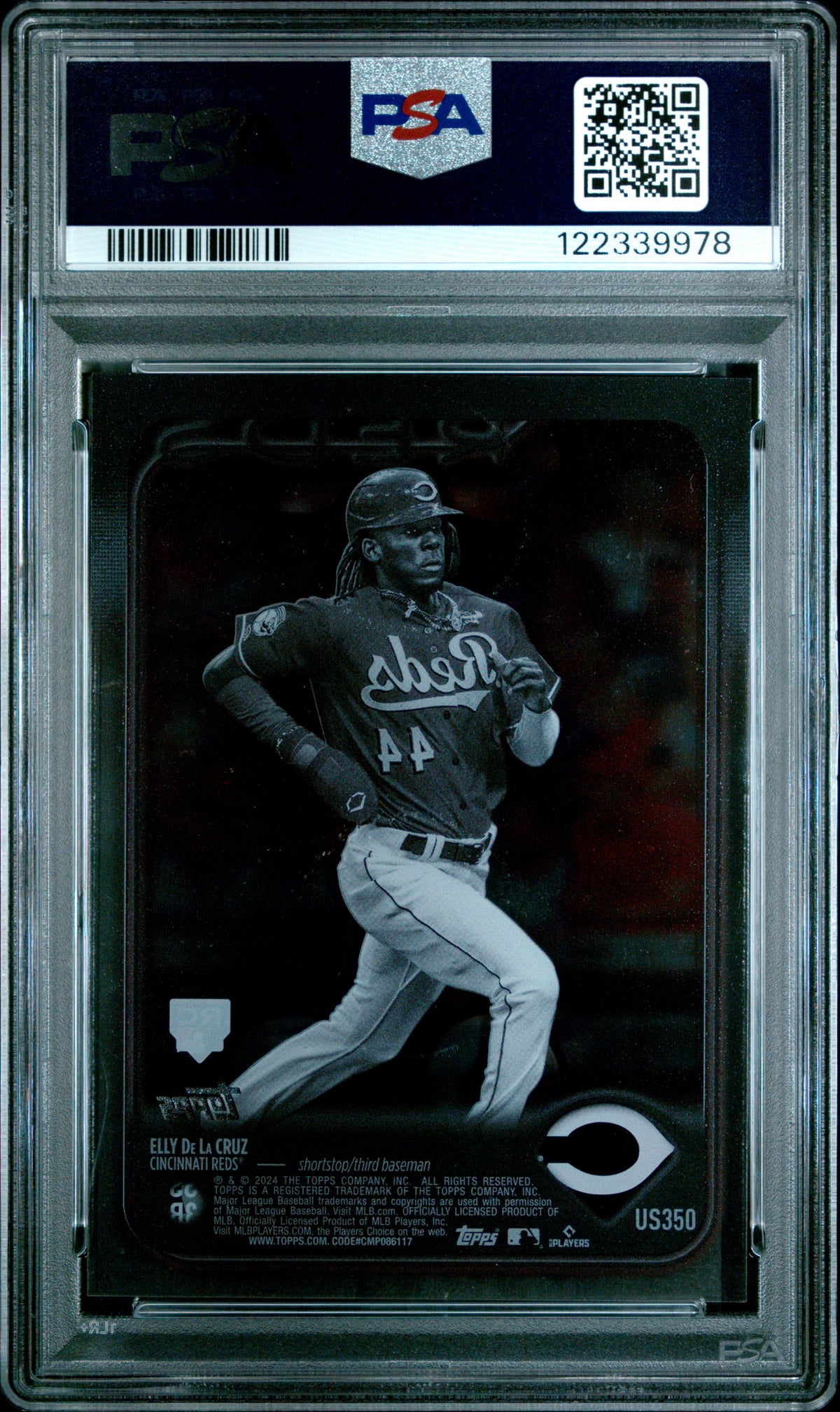 2024 Topps Update Elly De La Cruz #US350 Clear PSA 9