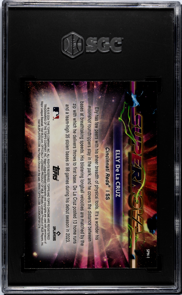 2024 Topps Cosmic Chrome Elly De La Cruz #SPN-1 Supernova SGC 9.5