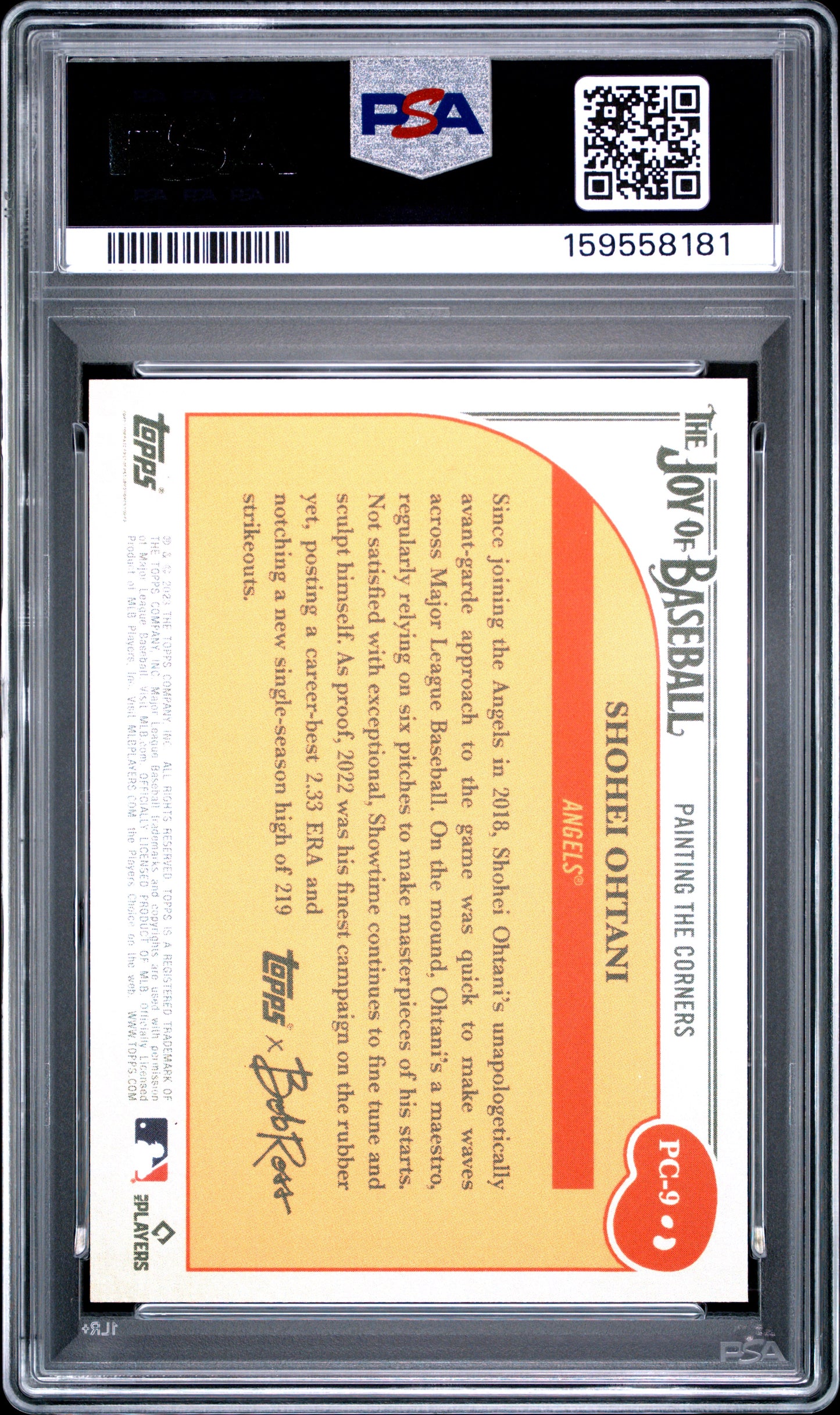 2023 Topps X Bob Ross The Joy Of Baseball Painting The Corners Shohei Ohtani #PC9 PSA 10