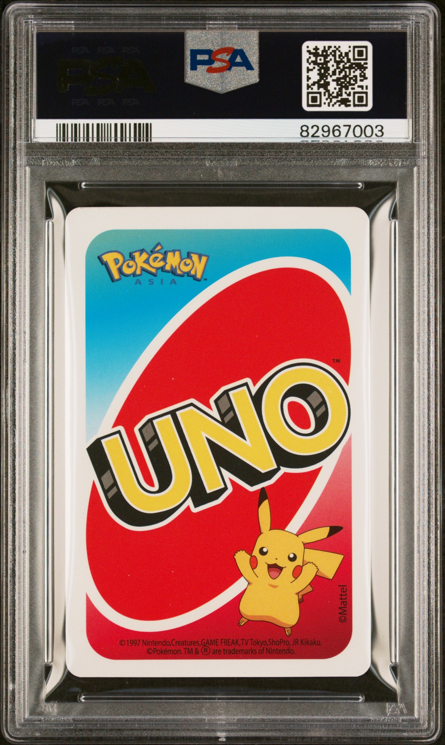 2020 Uno Pokemon Pikachu PSA 4