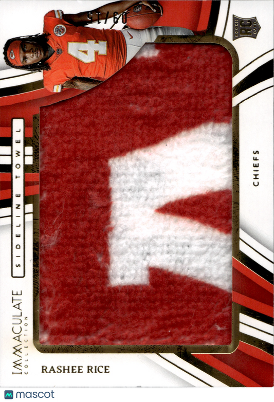 2023 Panini Immaculate Collection Rashee Rice /15 #STO-RR RC Sideline Towel