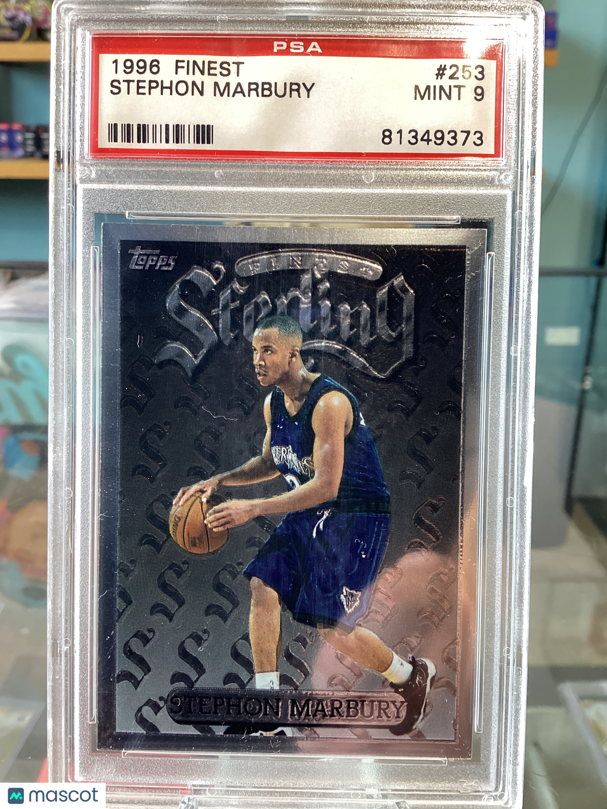1996 Finest Stephon Marbury #253 PSA 9