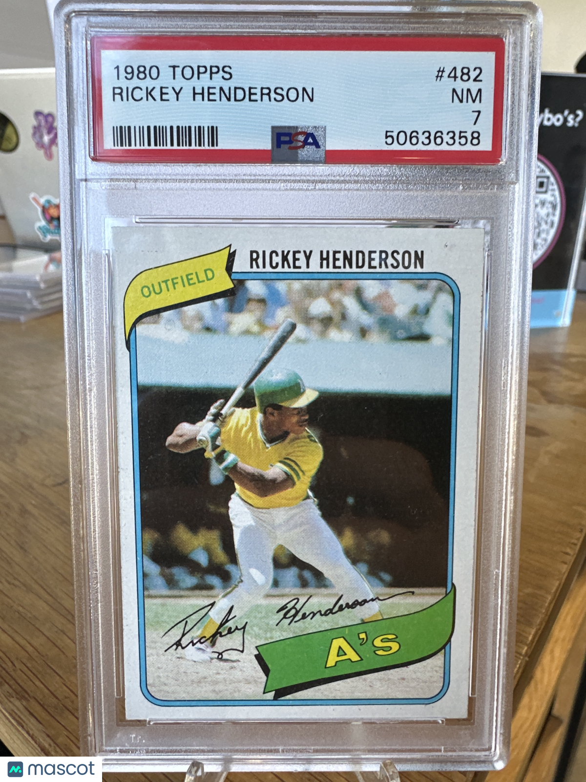 1980 Topps Rickey Henderson #482 PSA 7